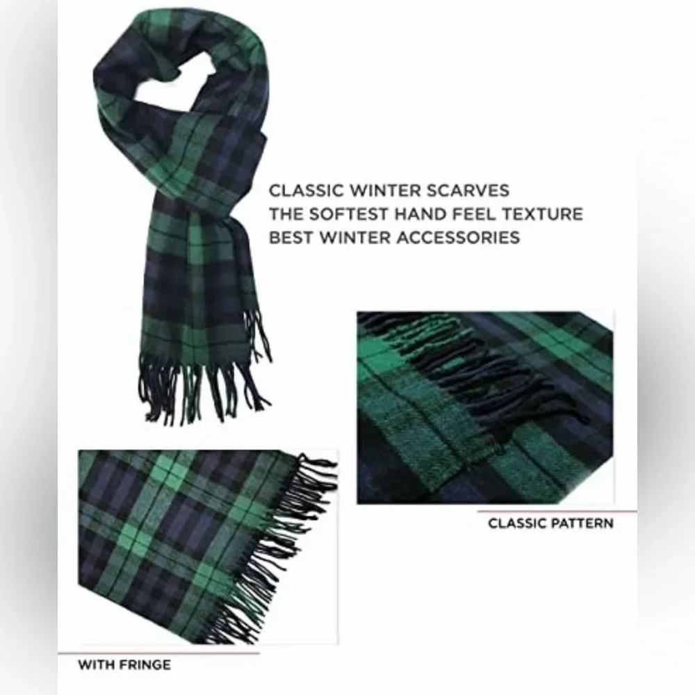 Calvin & Olivia Lightweight UltraSoft Scarf Perfect Holiday Gift for Men & Women